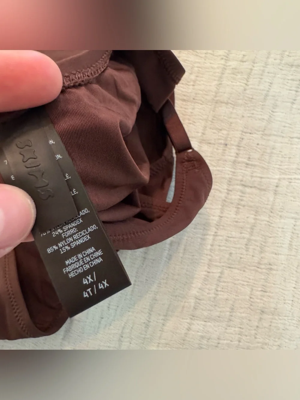 Skims Swim One Piece Brown size 4x